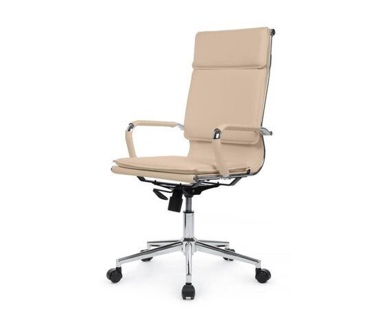 Кресло Хьюго RCH 57x56x109/119 6003-1SE Бежевый, Основной цвет: Бежевый, Ширина: 57, Высота: 119, Глубина: 56, Максимальная ширина: 57, Максимальная глубина: 56, Максимальная высота: 119, Вес: 14,8, Материал сиденья: экокожа, Механизм: топ-ган, Подголовник: металлические хромированные, с накладками из экокожи в цвет кресла, Цвет сиденья: Бежевый, Цвет спинки: Бежевый, Максимальная нагрузка: 120, Материал спинки: экокожа, Гарантия: 1 год, Страна производитель: Китай, Объем: 0,288, Бренд: РИВА ООО, Артикул для сайта: 6003-1SE, изображение 7post-test
