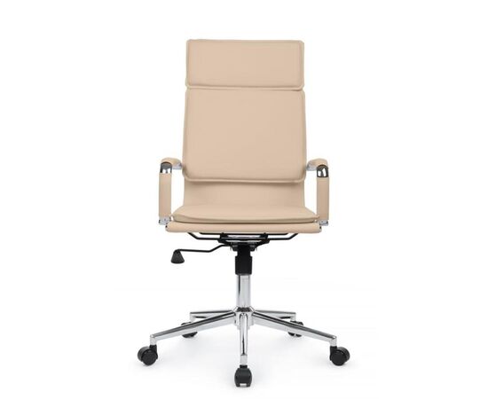 Кресло Хьюго RCH 57x56x109/119 6003-1SE Бежевый, Основной цвет: Бежевый, Ширина: 57, Высота: 119, Глубина: 56, Максимальная ширина: 57, Максимальная глубина: 56, Максимальная высота: 119, Вес: 14,8, Материал сиденья: экокожа, Механизм: топ-ган, Подголовник: металлические хромированные, с накладками из экокожи в цвет кресла, Цвет сиденья: Бежевый, Цвет спинки: Бежевый, Максимальная нагрузка: 120, Материал спинки: экокожа, Гарантия: 1 год, Страна производитель: Китай, Объем: 0,288, Бренд: РИВА ООО, Артикул для сайта: 6003-1SE, изображение 8post-test