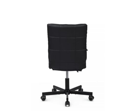 Кресло Соло RCH 56x59x83/93 SLP-205 Чёрный, Основной цвет: Чёрный, Ширина: 56, Высота: 93, Глубина: 59, Максимальная ширина: 56, Максимальная глубина: 59, Максимальная высота: 93, Вес: 8, Материал сиденья: экокожа, Механизм: пиастра, Цвет сиденья: Черный, Цвет спинки: Черный, Максимальная нагрузка: 100, Материал спинки: экокожа, Гарантия: 1 год, Страна производитель: Россия, Объем: 0,053, Бренд: РИВА ООО, Артикул для сайта: SLP-205, изображение 4post-test