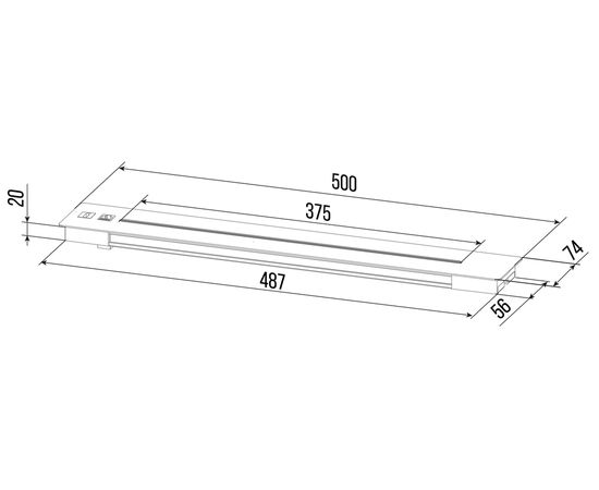 Трек 500x74x1 SPT-1AB-50-K.N Чёрный, Основной цвет: Чёрный, Ширина: 500, Высота: 1, Глубина: 74, Максимальная ширина: 500, Максимальная глубина: 74, Максимальная высота: 1, Вес: 1,368, Объем: 0,01, Бренд: РИВА ООО, Артикул для сайта: SPT-1AB-50-K.N, изображение 2post-test