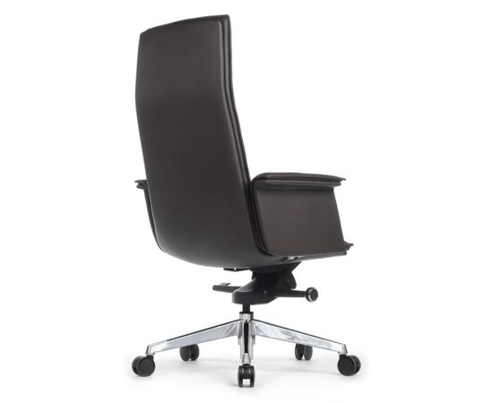 Кресло Рубенс 68x68x119/125 A1819-2 Темно-коричневый, Основной цвет: Темно-коричневый, Ширина: 68, Высота: 125, Глубина: 68, Максимальная ширина: 68, Максимальная глубина: 68, Максимальная высота: 125, Вес: 25, Материал сиденья: натуральная кожа/экокожа, Механизм: мультиблок с фиксацией в 3 положениях, Подголовник: обтянутые кожей в цвет кресла, Цвет сиденья: Темно-коричневый, Цвет спинки: Темно-коричневый, Максимальная нагрузка: 150, Материал спинки: натуральная кожа/экокожа, Гарантия: 5 лет, Страна производитель: Китай, Объем: 0,513, Бренд: РИВА ООО, Артикул для сайта: A1819-2, изображение 3post-test