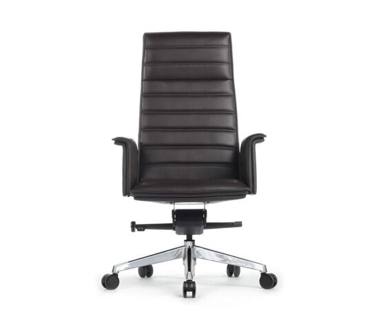 Кресло Рубенс 68x68x119/125 A1819-2 Темно-коричневый, Основной цвет: Темно-коричневый, Ширина: 68, Высота: 125, Глубина: 68, Максимальная ширина: 68, Максимальная глубина: 68, Максимальная высота: 125, Вес: 25, Материал сиденья: натуральная кожа/экокожа, Механизм: мультиблок с фиксацией в 3 положениях, Подголовник: обтянутые кожей в цвет кресла, Цвет сиденья: Темно-коричневый, Цвет спинки: Темно-коричневый, Максимальная нагрузка: 150, Материал спинки: натуральная кожа/экокожа, Гарантия: 5 лет, Страна производитель: Китай, Объем: 0,513, Бренд: РИВА ООО, Артикул для сайта: A1819-2, изображение 5post-test