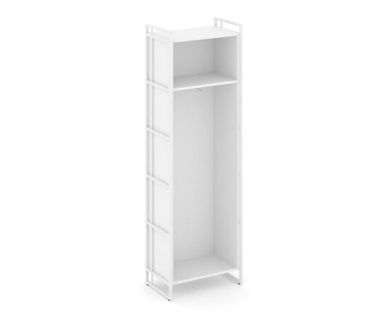 Рифт Гардероб 640x396x2010 RF.GB-51 (R) Белый Бриллиант/Металл белый, Основной цвет: Белый Бриллиант/Металл белый, Ширина: 640, Высота: 2010, Глубина: 396, Максимальная ширина: 640, Максимальная глубина: 396, Максимальная высота: 2010, Объем: 0,087, Бренд: РИВА ООО, Артикул для сайта: RF.GB-51 (R), изображение 2post-test