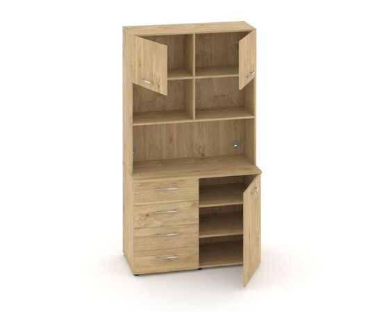Фит Вариант № 2 1200x600/420x2178 MN-002 Тиквуд Светлый, Основной цвет: Тиквуд Светлый, Ширина: 1200, Высота: 2178, Глубина: 420, Максимальная ширина: 1200, Максимальная глубина: 420, Максимальная высота: 2178, Минимальная глубина: 600, Объем: 0,32, Бренд: РИВА ООО, Артикул для сайта: MN-002, изображение 2post-test