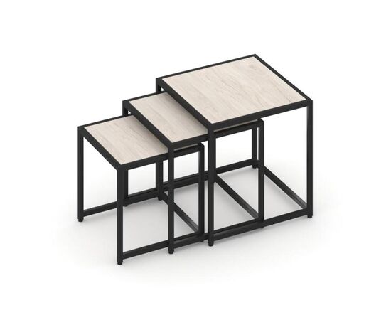 Лофт Стол журнальный 500x500x500 VR.L-SJK-50 Денвер Светлый/Металл черный, Основной цвет: Денвер Светлый/Металл черный, Ширина: 500, Высота: 500, Глубина: 500, Максимальная ширина: 500, Максимальная глубина: 500, Максимальная высота: 500, Объем: 0,138, Бренд: РИВА ООО, Артикул для сайта: VR.L-SJK-50, изображение 4post-test