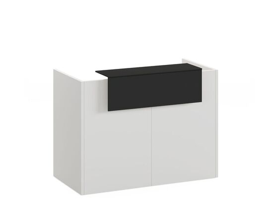 ФЭКТОРИ/FACTORY Стойка стекло 100 147x84xh113 FACTORY L147/100 WH BL белый;черный, Основной цвет: белый;черный, Ширина: 147, Высота: 113, Глубина: 84, Максимальная ширина: 147, Максимальная глубина: 84, Максимальная высота: 113, Вес: 102,14, Объем: 0,12, Бренд: ЦЕНТРЭКСИМ ООО, Артикул для сайта: FACTORY L147/100 WH BL, изображение 2post-test