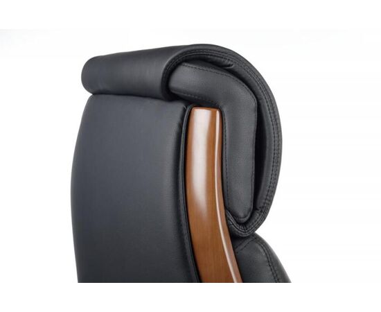 Кресло Байрон 78x73x120/128 YS1505A Чёрный, Основной цвет: Чёрный, Ширина: 78, Высота: 128, Глубина: 73, Максимальная ширина: 78, Максимальная глубина: 73, Максимальная высота: 128, Вес: 47, Материал сиденья: натуральная кожа/экокожа, Механизм: синхромеханизм, Подголовник: обтянутые кожей в цвет кресла, Цвет сиденья: Черный, Цвет спинки: Черный, Максимальная нагрузка: 150, Материал спинки: натуральная кожа/экокожа, Гарантия: 1 год, Страна производитель: Китай, Объем: 0,793, Бренд: РИВА ООО, Артикул для сайта: YS1505A, изображение 6post-test