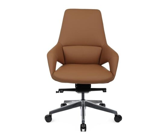 Кресло Аура-M 68x68x103/109 FK005-B Светло-коричневый, Основной цвет: Светло-коричневый, Ширина: 68, Высота: 109, Глубина: 68, Максимальная ширина: 68, Максимальная глубина: 68, Максимальная высота: 109, Вес: 26,2, Материал сиденья: натуральная кожа/экокожа, Механизм: мультиблок, Подголовник: обтянутые кожей в цвет кресла, Цвет сиденья: Светло-коричневый, Цвет спинки: Светло-коричневый, Максимальная нагрузка: 150, Материал спинки: натуральная кожа/экокожа, Гарантия: 5 лет, Страна производитель: Китай, Объем: 0,426, Бренд: РИВА ООО, Артикул для сайта: FK005-B, изображение 8post-test