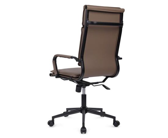 Кресло Хьюго RCH 57x56x109/119 6003-1SEB Коричневый/Металл Черный, Основной цвет: Коричневый/Металл Черный, Ширина: 57, Высота: 119, Глубина: 56, Максимальная ширина: 57, Максимальная глубина: 56, Максимальная высота: 119, Вес: 14,8, Материал сиденья: экокожа, Механизм: топ-ган, Подголовник: черный металл, с накладками из экокожи в цвет кресла, Цвет сиденья: Коричнневый, Цвет спинки: Коричнневый, Максимальная нагрузка: 120, Материал спинки: экокожа, Гарантия: 1 год, Страна производитель: Китай, Объем: 0,288, Бренд: РИВА ООО, Артикул для сайта: 6003-1SEB, изображение 5post-test