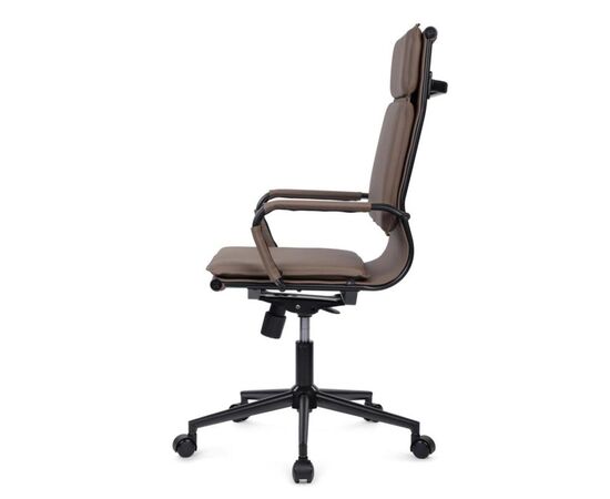 Кресло Хьюго RCH 57x56x109/119 6003-1SEB Коричневый/Металл Черный, Основной цвет: Коричневый/Металл Черный, Ширина: 57, Высота: 119, Глубина: 56, Максимальная ширина: 57, Максимальная глубина: 56, Максимальная высота: 119, Вес: 14,8, Материал сиденья: экокожа, Механизм: топ-ган, Подголовник: черный металл, с накладками из экокожи в цвет кресла, Цвет сиденья: Коричнневый, Цвет спинки: Коричнневый, Максимальная нагрузка: 120, Материал спинки: экокожа, Гарантия: 1 год, Страна производитель: Китай, Объем: 0,288, Бренд: РИВА ООО, Артикул для сайта: 6003-1SEB, изображение 6post-test