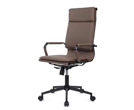Кресло Хьюго RCH 57x56x109/119 6003-1SEB Коричневый/Металл Черный, Основной цвет: Коричневый/Металл Черный, Ширина: 57, Высота: 119, Глубина: 56, Максимальная ширина: 57, Максимальная глубина: 56, Максимальная высота: 119, Вес: 14,8, Материал сиденья: экокожа, Механизм: топ-ган, Подголовник: черный металл, с накладками из экокожи в цвет кресла, Цвет сиденья: Коричнневый, Цвет спинки: Коричнневый, Максимальная нагрузка: 120, Материал спинки: экокожа, Гарантия: 1 год, Страна производитель: Китай, Объем: 0,288, Бренд: РИВА ООО, Артикул для сайта: 6003-1SEB, изображение 7post-test
