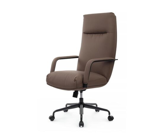 Кресло Отто RCH 68x74x120/130 CM-P001AS Коричневый, Основной цвет: Коричневый, Ширина: 68, Высота: 130, Глубина: 74, Максимальная ширина: 68, Максимальная глубина: 74, Максимальная высота: 130, Вес: 28, Материал сиденья: экокожа, Механизм: топ-ган, Подголовник: черный металл, с накладками из экокожи в цвет кресла, Цвет сиденья: Коричневый, Цвет спинки: Коричневый, Максимальная нагрузка: 150, Материал спинки: экокожа, Гарантия: 1 год, Страна производитель: Китай, Объем: 0,405, Бренд: РИВА ООО, Артикул для сайта: CM-P001AS, изображение 7post-test