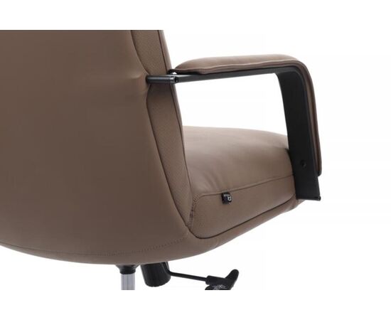 Кресло Отто RCH 68x74x120/130 CM-P001AS Коричневый, Основной цвет: Коричневый, Ширина: 68, Высота: 130, Глубина: 74, Максимальная ширина: 68, Максимальная глубина: 74, Максимальная высота: 130, Вес: 28, Материал сиденья: экокожа, Механизм: топ-ган, Подголовник: черный металл, с накладками из экокожи в цвет кресла, Цвет сиденья: Коричневый, Цвет спинки: Коричневый, Максимальная нагрузка: 150, Материал спинки: экокожа, Гарантия: 1 год, Страна производитель: Китай, Объем: 0,405, Бренд: РИВА ООО, Артикул для сайта: CM-P001AS, изображение 12post-test