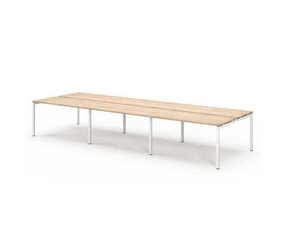 ТУР/TOUR Бенч на 6 рабочих мест 354x139xh75 TOUR 6-bench 354x139 DL Дуб Калиф/Белый, Основной цвет: Дуб Калиф/Белый, Ширина: 354, Высота: 75, Глубина: 139, Максимальная ширина: 354, Максимальная глубина: 139, Максимальная высота: 75, Вес: 151,8, Объем: 0,44, Бренд: ЦЕНТРЭКСИМ ООО, Артикул для сайта: TOUR 6-bench 354x139 DL, изображение 2post-test