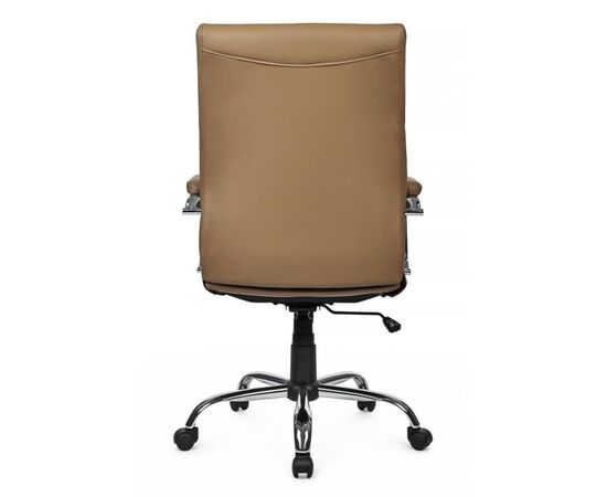 Кресло Корс RCH 68x68x106/116 9356H Коричневый, Основной цвет: Коричневый, Ширина: 68, Высота: 116, Глубина: 68, Максимальная ширина: 68, Максимальная глубина: 68, Максимальная высота: 116, Вес: 15,9, Материал сиденья: экокожа, Механизм: топ-ган, Подголовник: металлические хромированные, с накладками из экокожи в цвет кресла, Цвет сиденья: Коричневый, Цвет спинки: Коричневый, Материал спинки: экокожа, Гарантия: 1 год, Страна производитель: Китай, Максимальная нагрузка: 120, Бренд: РИВА ООО, Артикул для сайта: 9356H, изображение 4post-test