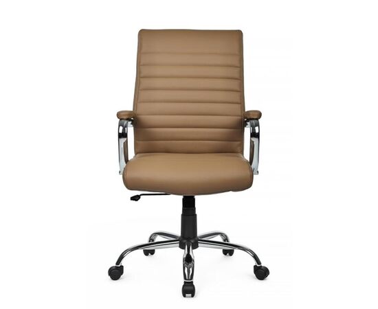 Кресло Корс RCH 68x68x106/116 9356H Коричневый, Основной цвет: Коричневый, Ширина: 68, Высота: 116, Глубина: 68, Максимальная ширина: 68, Максимальная глубина: 68, Максимальная высота: 116, Вес: 15,9, Материал сиденья: экокожа, Механизм: топ-ган, Подголовник: металлические хромированные, с накладками из экокожи в цвет кресла, Цвет сиденья: Коричневый, Цвет спинки: Коричневый, Материал спинки: экокожа, Гарантия: 1 год, Страна производитель: Китай, Максимальная нагрузка: 120, Бренд: РИВА ООО, Артикул для сайта: 9356H, изображение 8post-test