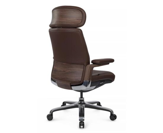 Кресло Марк 74x70x120/126 FK006-A Коричневый, Основной цвет: Коричневый, Ширина: 74, Высота: 126, Глубина: 70, Максимальная ширина: 74, Максимальная глубина: 70, Максимальная высота: 126, Вес: 35,2, Материал сиденья: натуральная кожа, Механизм: синхромеханизм со слайдером с фиксацией в 3 положениях, Подголовник: 3D, с накладками из кожи в цвет кресла, Цвет сиденья: Коричневый, Цвет спинки: Коричневый, Максимальная нагрузка: 250, Материал спинки: натуральная кожа, Гарантия: 5 лет, Страна производитель: Китай, Объем: 0,389, Бренд: РИВА ООО, Артикул для сайта: FK006-A, изображение 3post-test