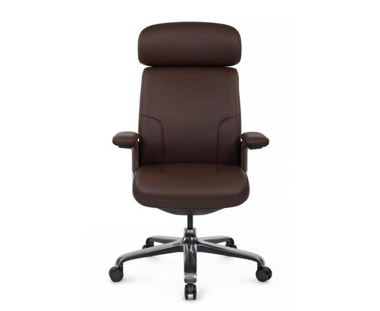 Кресло Марк 74x70x120/126 FK006-A Коричневый, Основной цвет: Коричневый, Ширина: 74, Высота: 126, Глубина: 70, Максимальная ширина: 74, Максимальная глубина: 70, Максимальная высота: 126, Вес: 35,2, Материал сиденья: натуральная кожа, Механизм: синхромеханизм со слайдером с фиксацией в 3 положениях, Подголовник: 3D, с накладками из кожи в цвет кресла, Цвет сиденья: Коричневый, Цвет спинки: Коричневый, Максимальная нагрузка: 250, Материал спинки: натуральная кожа, Гарантия: 5 лет, Страна производитель: Китай, Объем: 0,389, Бренд: РИВА ООО, Артикул для сайта: FK006-A, изображение 8post-test
