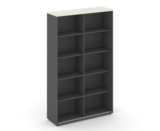 Стайл Проджект Шкаф-купе с полками 1200x400x1982 SN.SHK.E-001 Антрацит NEW/Дуб Наварра/Черный Ручки, Основной цвет: Антрацит NEW/Дуб Наварра/Черный Ручки, Ширина: 1200, Высота: 1982, Глубина: 400, Максимальная ширина: 1200, Максимальная глубина: 400, Максимальная высота: 1982, Объем: 0,15, Бренд: РИВА ООО, Артикул для сайта: SN.SHK.E-001, изображение 2post-test