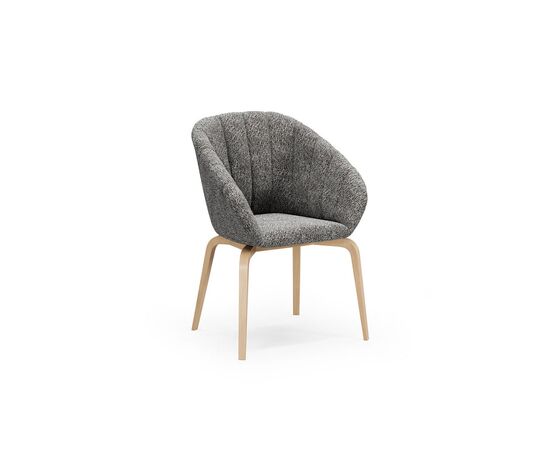 АЛМА Д МЯГК/ALMA W SOFT Кресло посетителя на деревянной опоре 63x63xh84 ALMA SOFT L3 oak Solo-19 МЕЛАНЖ/ДУБ, Основной цвет: МЕЛАНЖ/ДУБ, Ширина: 63, Высота: 84, Глубина: 63, Максимальная ширина: 63, Максимальная глубина: 63, Максимальная высота: 84, Вес: 12, Объем: 0,56, Бренд: ЦЕНТРЭКСИМ ООО, Артикул для сайта: ALMA SOFT L3 oak Solo-19, изображение 2post-test