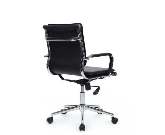 Кресло Хьюго RCH 57x56x92/102 6003-2SE Чёрный, Основной цвет: Чёрный, Ширина: 57, Высота: 102, Глубина: 56, Максимальная ширина: 57, Максимальная глубина: 56, Максимальная высота: 102, Вес: 13,9, Материал сиденья: экокожа, Механизм: топ-ган, Подголовник: металлические хромированные, с накладками из экокожи в цвет кресла, Цвет сиденья: Черный, Цвет спинки: Черный, Максимальная нагрузка: 120, Материал спинки: экокожа, Гарантия: 1 год, Страна производитель: Китай, Объем: 0,288, Бренд: РИВА ООО, Артикул для сайта: 6003-2SE, изображение 2post-test