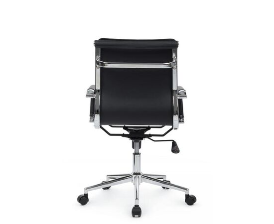 Кресло Хьюго RCH 57x56x92/102 6003-2SE Чёрный, Основной цвет: Чёрный, Ширина: 57, Высота: 102, Глубина: 56, Максимальная ширина: 57, Максимальная глубина: 56, Максимальная высота: 102, Вес: 13,9, Материал сиденья: экокожа, Механизм: топ-ган, Подголовник: металлические хромированные, с накладками из экокожи в цвет кресла, Цвет сиденья: Черный, Цвет спинки: Черный, Максимальная нагрузка: 120, Материал спинки: экокожа, Гарантия: 1 год, Страна производитель: Китай, Объем: 0,288, Бренд: РИВА ООО, Артикул для сайта: 6003-2SE, изображение 5post-test