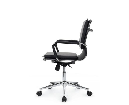 Кресло Хьюго RCH 57x56x92/102 6003-2SE Чёрный, Основной цвет: Чёрный, Ширина: 57, Высота: 102, Глубина: 56, Максимальная ширина: 57, Максимальная глубина: 56, Максимальная высота: 102, Вес: 13,9, Материал сиденья: экокожа, Механизм: топ-ган, Подголовник: металлические хромированные, с накладками из экокожи в цвет кресла, Цвет сиденья: Черный, Цвет спинки: Черный, Максимальная нагрузка: 120, Материал спинки: экокожа, Гарантия: 1 год, Страна производитель: Китай, Объем: 0,288, Бренд: РИВА ООО, Артикул для сайта: 6003-2SE, изображение 6post-test
