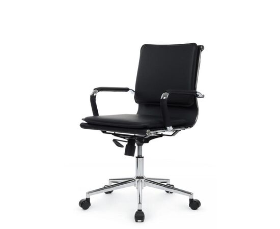 Кресло Хьюго RCH 57x56x92/102 6003-2SE Чёрный, Основной цвет: Чёрный, Ширина: 57, Высота: 102, Глубина: 56, Максимальная ширина: 57, Максимальная глубина: 56, Максимальная высота: 102, Вес: 13,9, Материал сиденья: экокожа, Механизм: топ-ган, Подголовник: металлические хромированные, с накладками из экокожи в цвет кресла, Цвет сиденья: Черный, Цвет спинки: Черный, Максимальная нагрузка: 120, Материал спинки: экокожа, Гарантия: 1 год, Страна производитель: Китай, Объем: 0,288, Бренд: РИВА ООО, Артикул для сайта: 6003-2SE, изображение 7post-test