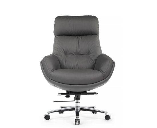 Кресло Марко 80x80x118/122 LS-262A Серый, Основной цвет: Серый, Ширина: 80, Высота: 122, Глубина: 80, Максимальная ширина: 80, Максимальная глубина: 80, Максимальная высота: 122, Вес: 36, Материал сиденья: натуральная кожа/экокожа, Механизм: дип-тильт, Подголовник: обтянутые кожей в цвет кресла, Цвет сиденья: Серый, Цвет спинки: Серый, Максимальная нагрузка: 250, Материал спинки: натуральная кожа/экокожа, Гарантия: 3 года, Страна производитель: Китай, Объем: 0,584, Бренд: РИВА ООО, Артикул для сайта: LS-262A, изображение 6post-test