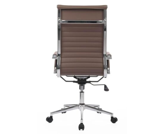 Кресло Хьюго RCH 57x56x109/119 6002-1SE Коричневый, Основной цвет: Коричневый, Ширина: 57, Высота: 119, Глубина: 56, Максимальная ширина: 57, Максимальная глубина: 56, Максимальная высота: 119, Вес: 12,6, Материал сиденья: экокожа, Механизм: топ-ган, Подголовник: металлические хромированные, с накладками из экокожи в цвет кресла, Цвет сиденья: Коричневый, Цвет спинки: Коричневый, Максимальная нагрузка: 120, Материал спинки: экокожа, Гарантия: 1 год, Страна производитель: Китай, Объем: 0,288, Бренд: РИВА ООО, Артикул для сайта: 6002-1SE, изображение 4post-test