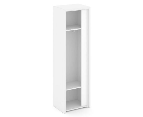 Корнер Гардероб узкий 600x450x2000 COR.GB-1 (L) Белый Бриллиант/Белый, Основной цвет: Белый Бриллиант/Белый, Ширина: 600, Высота: 2000, Глубина: 450, Максимальная ширина: 600, Максимальная глубина: 450, Максимальная высота: 2000, Объем: 0,214, Бренд: РИВА ООО, Артикул: COR.GB-1 (L), изображение 2post-test