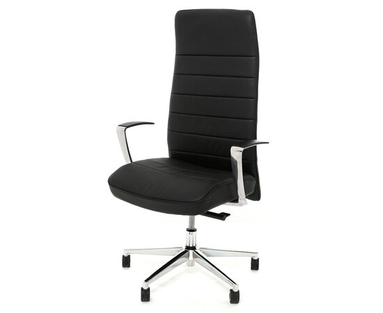 СТРАЙП/А/STRIPE/A Кресло руководителя 55/70x49/60xh122/129 Т193461 ЧЕРНЫЙ/АЛЮМ, Минимальная высота: 122, Основной цвет: ЧЕРНЫЙ/АЛЮМ, Ширина: 70, Высота: 129, Глубина: 60, Максимальная ширина: 70, Максимальная глубина: 60, Минимальная ширина: 55, Максимальная высота: 129, Минимальная глубина: 49, Вес: 21,5, Объем: 0,2, Бренд: ЦЕНТРЭКСИМ ООО, Артикул для сайта: Т193461, изображение 2post-test