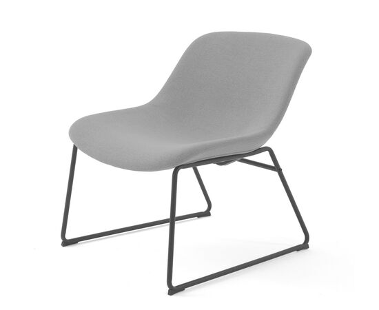 КАПРИ Л/CAPRI L Кресло посетителя на салазкак 62x45/66xh72 Т194432 Серый/Чёрный, Основной цвет: Серый/Чёрный, Ширина: 62, Высота: 72, Глубина: 66, Максимальная ширина: 62, Максимальная глубина: 66, Максимальная высота: 72, Минимальная глубина: 45, Вес: 10, Объем: 0,12, Бренд: ЦЕНТРЭКСИМ ООО, Артикул для сайта: Т194432, изображение 2post-test