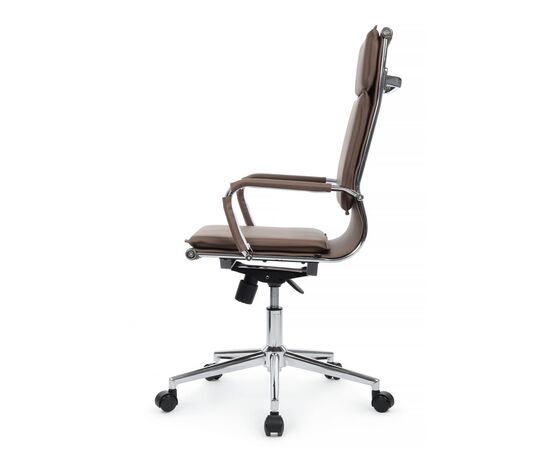 Кресло Хьюго RCH 57x56x109/119 6003-1SE Коричневый, Основной цвет: Коричневый, Ширина: 57, Высота: 119, Глубина: 56, Максимальная ширина: 57, Максимальная глубина: 56, Максимальная высота: 119, Вес: 14,8, Материал сиденья: экокожа, Механизм: топ-ган, Подголовник: металлические хромированные, с накладками из экокожи в цвет кресла, Цвет сиденья: Коричневый, Цвет спинки: Коричневый, Максимальная нагрузка: 120, Материал спинки: экокожа, Гарантия: 1 год, Страна производитель: Китай, Объем: 0,288, Бренд: РИВА ООО, Артикул для сайта: 6003-1SE, изображение 6post-test