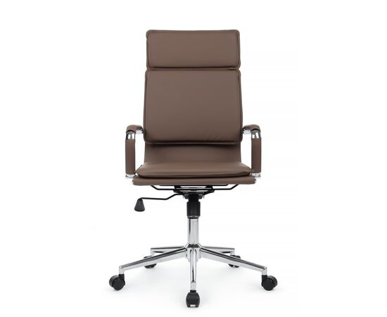Кресло Хьюго RCH 57x56x109/119 6003-1SE Коричневый, Основной цвет: Коричневый, Ширина: 57, Высота: 119, Глубина: 56, Максимальная ширина: 57, Максимальная глубина: 56, Максимальная высота: 119, Вес: 14,8, Материал сиденья: экокожа, Механизм: топ-ган, Подголовник: металлические хромированные, с накладками из экокожи в цвет кресла, Цвет сиденья: Коричневый, Цвет спинки: Коричневый, Максимальная нагрузка: 120, Материал спинки: экокожа, Гарантия: 1 год, Страна производитель: Китай, Объем: 0,288, Бренд: РИВА ООО, Артикул для сайта: 6003-1SE, изображение 8post-test