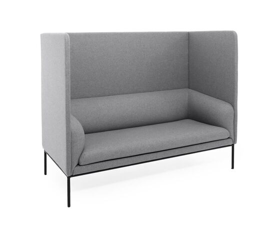 ЛИРО/LIRO Высокий диван 2-местный 165x74xh142.5, Основной цвет: СЕРЫЙ M, Ширина: 165, Высота: 142,5, Глубина: 74, Максимальная ширина: 165, Максимальная глубина: 74, Максимальная высота: 142,5, Вес: 90,5, Объем: 1,71, Бренд: ЦЕНТРЭКСИМ ООО, Артикул для сайта: LIRO High 2 WM 160, изображение 2post-test