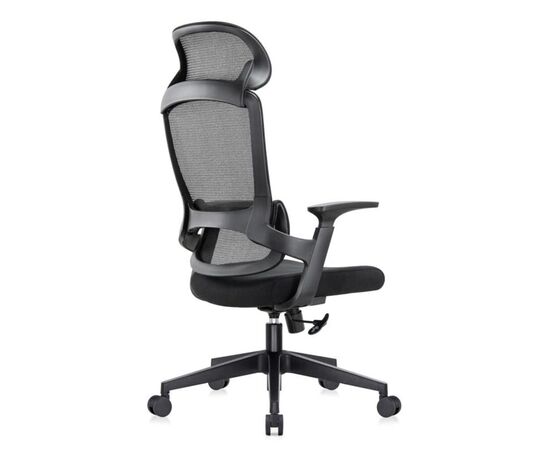 Кресло Джоб RCH 6246A 70x69x121/131 6246A-HS Чёрный, Основной цвет: Чёрный, Ширина: 70, Высота: 131, Глубина: 69, Максимальная ширина: 70, Максимальная глубина: 69, Максимальная высота: 131, Вес: 13,9, Материал сиденья: ткань, Механизм: топ-ган, Подголовник: черный пластик, Цвет сиденья: Черный, Цвет спинки: Черный, Максимальная нагрузка: 120, Материал спинки: сетка, Гарантия: 1 год, Страна производитель: Китай, Объем: 0,249, Бренд: РИВА ООО, Артикул для сайта: 6246A-HS, изображение 3post-test