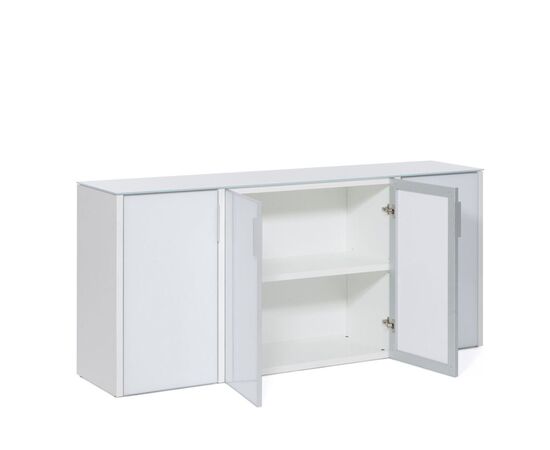 ГАЛА/GALA Шкаф низкий 4 двери 193.2x45.2xh88.2 CRE4/980 WHITE GLASS Белый, Основной цвет: Белый, Ширина: 193,2, Высота: 88,2, Глубина: 45,2, Максимальная ширина: 193,2, Максимальная глубина: 45,2, Максимальная высота: 88,2, Вес: 136,2, Объем: 0,288, Бренд: ЦЕНТРЭКСИМ ООО, Артикул для сайта: CRE4/980 WHITE GLASS, изображение 2post-test