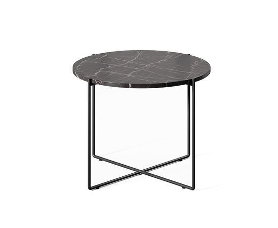 СПРУТ/SPRUT Стол кофейный d50xh45 SPRUT Marble 50*45 Мрамор/Черный, Основной цвет: Мрамор/Черный, Высота: 45, Максимальная высота: 45, Максимальный диаметр: 50, Вес: 8, Объем: 0,131, Бренд: ЦЕНТРЭКСИМ ООО, Артикул для сайта: SPRUT Marble 50*45, изображение 2post-test