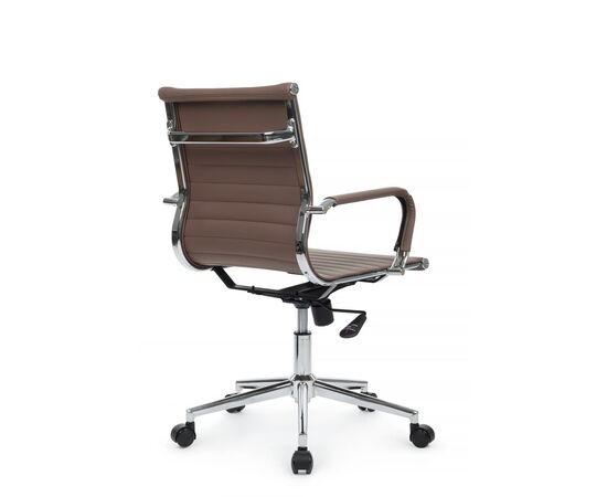 Кресло Хьюго RCH 57x56x92/102 6002-2SE Коричневый, Основной цвет: Коричневый, Ширина: 57, Высота: 102, Глубина: 56, Максимальная ширина: 57, Максимальная глубина: 56, Максимальная высота: 102, Вес: 12,6, Материал сиденья: экокожа, Механизм: топ-ган, Подголовник: металлические хромированные, с накладками из экокожи в цвет кресла, Цвет сиденья: Коричневый, Цвет спинки: Коричневый, Максимальная нагрузка: 120, Материал спинки: экокожа, Гарантия: 1 год, Страна производитель: Китай, Объем: 0,288, Бренд: РИВА ООО, Артикул для сайта: 6002-2SE, изображение 3post-test