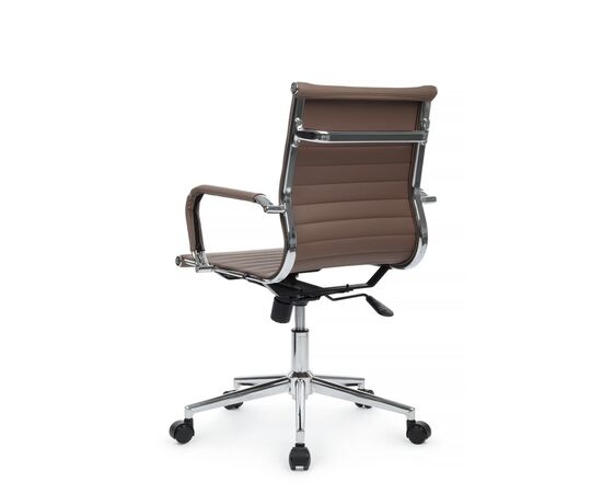Кресло Хьюго RCH 57x56x92/102 6002-2SE Коричневый, Основной цвет: Коричневый, Ширина: 57, Высота: 102, Глубина: 56, Максимальная ширина: 57, Максимальная глубина: 56, Максимальная высота: 102, Вес: 12,6, Материал сиденья: экокожа, Механизм: топ-ган, Подголовник: металлические хромированные, с накладками из экокожи в цвет кресла, Цвет сиденья: Коричневый, Цвет спинки: Коричневый, Максимальная нагрузка: 120, Материал спинки: экокожа, Гарантия: 1 год, Страна производитель: Китай, Объем: 0,288, Бренд: РИВА ООО, Артикул для сайта: 6002-2SE, изображение 5post-test