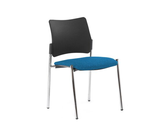 ПИНКО/PINKO Кресло на опорах без подлокотников 44/53x45/48xh80 Pinko plastic 4legs SLW 58 noArms ЧЕРН/ГОЛУБОЙ/ХРОМ, Основной цвет: ЧЕРН/ГОЛУБОЙ/ХРОМ, Ширина: 53, Высота: 80, Глубина: 48, Максимальная ширина: 53, Максимальная глубина: 48, Минимальная ширина: 44, Максимальная высота: 80, Минимальная глубина: 45, Вес: 8, Объем: 0,12, Бренд: ЦЕНТРЭКСИМ ООО, Артикул для сайта: Pinko plastic 4legs SLW 58 noArms, изображение 2post-test