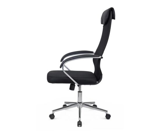 Кресло Сэт RCH 60x72x113/123 STCH-208 Чёрный, Основной цвет: Чёрный, Ширина: 60, Высота: 123, Глубина: 72, Максимальная ширина: 60, Максимальная глубина: 72, Максимальная высота: 123, Вес: 12,2, Материал сиденья: ткань, Механизм: топ-ган, Подголовник: хром, с накладками из экокожи в цвет кресла, Цвет сиденья: Черный, Цвет спинки: Черный, Максимальная нагрузка: 120, Материал спинки: экокожа/сетка, Гарантия: 1 год, Страна производитель: Россия, Объем: 0,128, Бренд: РИВА ООО, Артикул для сайта: STCH-208, изображение 6post-test