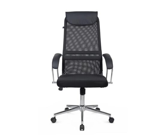 Кресло Сэт RCH 60x72x113/123 STCH-208 Чёрный, Основной цвет: Чёрный, Ширина: 60, Высота: 123, Глубина: 72, Максимальная ширина: 60, Максимальная глубина: 72, Максимальная высота: 123, Вес: 12,2, Материал сиденья: ткань, Механизм: топ-ган, Подголовник: хром, с накладками из экокожи в цвет кресла, Цвет сиденья: Черный, Цвет спинки: Черный, Максимальная нагрузка: 120, Материал спинки: экокожа/сетка, Гарантия: 1 год, Страна производитель: Россия, Объем: 0,128, Бренд: РИВА ООО, Артикул для сайта: STCH-208, изображение 8post-test