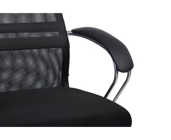 Кресло Сэт RCH 60x72x113/123 STCH-208 Чёрный, Основной цвет: Чёрный, Ширина: 60, Высота: 123, Глубина: 72, Максимальная ширина: 60, Максимальная глубина: 72, Максимальная высота: 123, Вес: 12,2, Материал сиденья: ткань, Механизм: топ-ган, Подголовник: хром, с накладками из экокожи в цвет кресла, Цвет сиденья: Черный, Цвет спинки: Черный, Максимальная нагрузка: 120, Материал спинки: экокожа/сетка, Гарантия: 1 год, Страна производитель: Россия, Объем: 0,128, Бренд: РИВА ООО, Артикул для сайта: STCH-208, изображение 11post-test