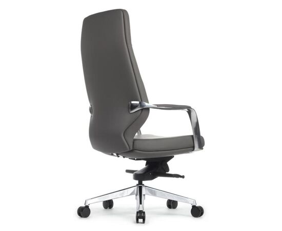 Кресло Алонзо 68x68x120/126 A1711 Антрацит, Основной цвет: Антрацит, Ширина: 68, Высота: 126, Глубина: 68, Максимальная ширина: 68, Максимальная глубина: 68, Максимальная высота: 126, Вес: 26, Материал сиденья: натуральная кожа/экокожа, Механизм: мультиблок, Подголовник: алюминий, с накладками из кожи в цвет кресла, Цвет сиденья: Антрацит, Цвет спинки: Антрацит, Максимальная нагрузка: 150, Материал спинки: натуральная кожа/экокожа, Гарантия: 5 лет, Страна производитель: Китай, Объем: 0,179, Бренд: РИВА ООО, Артикул для сайта: A1711, изображение 3post-test