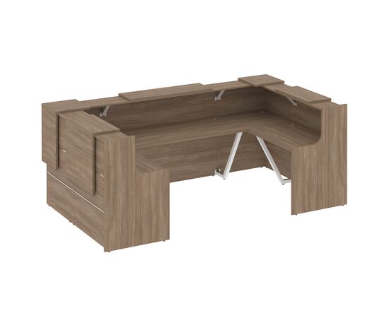 Оникс Ресепшн 3106x1768x1187 O.R-K-36 Дуб Аризона, Основной цвет: Дуб Аризона, Ширина: 3106, Высота: 1187, Глубина: 1768, Максимальная ширина: 3106, Максимальная глубина: 1768, Максимальная высота: 1187, Объем: 0,824, Бренд: РИВА ООО, Артикул для сайта: O.R-K-36, изображение 2post-test
