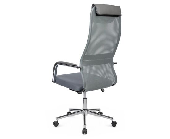 Кресло Нэсс RCH 61x72x121/131 NS-206 Серый, Основной цвет: Серый, Ширина: 61, Высота: 131, Глубина: 72, Максимальная ширина: 61, Максимальная глубина: 72, Максимальная высота: 131, Вес: 12,4, Материал сиденья: ткань, Механизм: топ-ган, Подголовник: хром, с накладками из экокожи в цвет кресла, Цвет сиденья: Серый, Цвет спинки: Серый, Максимальная нагрузка: 120, Материал спинки: экокожа/сетка, Гарантия: 1 год, Страна производитель: Россия, Объем: 0,145, Бренд: РИВА ООО, Артикул для сайта: NS-206, изображение 5post-test