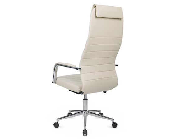 Кресло Нэсс RCH 61x72x121/131 NSL-206 Бежевый, Основной цвет: Бежевый, Ширина: 61, Высота: 131, Глубина: 72, Максимальная ширина: 61, Максимальная глубина: 72, Максимальная высота: 131, Вес: 12,4, Материал сиденья: экокожа, Механизм: топ-ган, Подголовник: хром, с накладками из экокожи в цвет кресла, Цвет сиденья: Бежевый, Цвет спинки: Бежевый, Максимальная нагрузка: 120, Материал спинки: экокожа, Гарантия: 1 год, Страна производитель: Россия, Объем: 0,145, Бренд: РИВА ООО, Артикул для сайта: NSL-206, изображение 5post-test