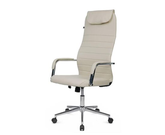 Кресло Нэсс RCH 61x72x121/131 NSL-206 Бежевый, Основной цвет: Бежевый, Ширина: 61, Высота: 131, Глубина: 72, Максимальная ширина: 61, Максимальная глубина: 72, Максимальная высота: 131, Вес: 12,4, Материал сиденья: экокожа, Механизм: топ-ган, Подголовник: хром, с накладками из экокожи в цвет кресла, Цвет сиденья: Бежевый, Цвет спинки: Бежевый, Максимальная нагрузка: 120, Материал спинки: экокожа, Гарантия: 1 год, Страна производитель: Россия, Объем: 0,145, Бренд: РИВА ООО, Артикул для сайта: NSL-206, изображение 7post-test